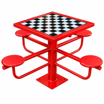 میز شطرنج فلزی ۴ نفره (مخصوص فضای باز) - تصویر اصلی