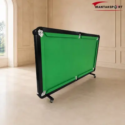 میز بیلیارد با صفحه سبز در حالت تاشده عمودی - تصویر اصلی